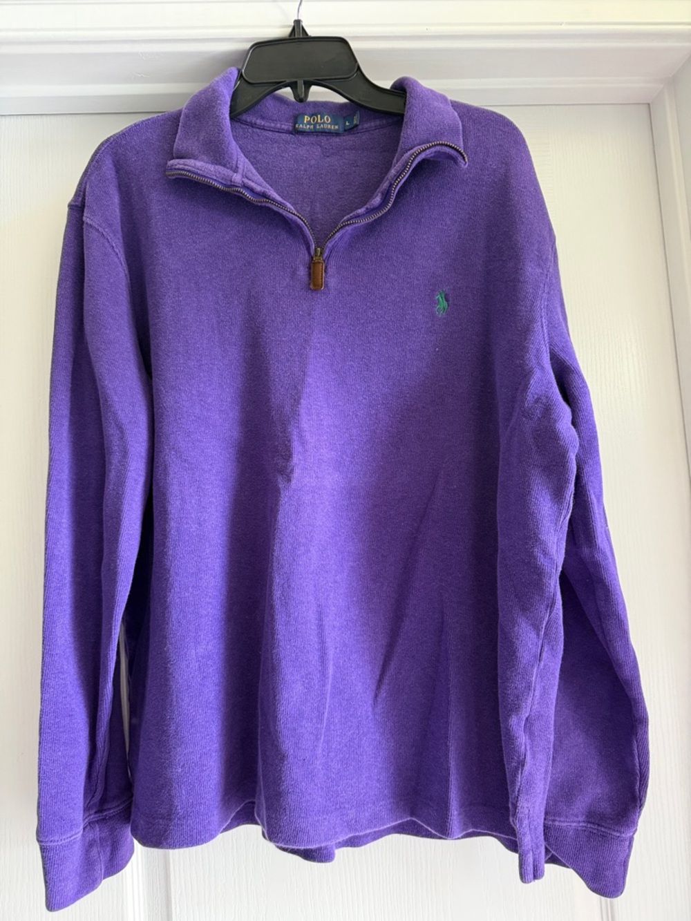 Polo by Ralph Lauren Purple Quarter-Zip Fleece Pullover - Men